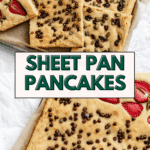 Pin for Vegan Sheet Pan Pancakes.