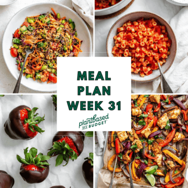 graphic for week 31 meal plan