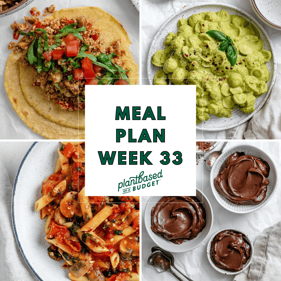 Week 33 Meal Plan