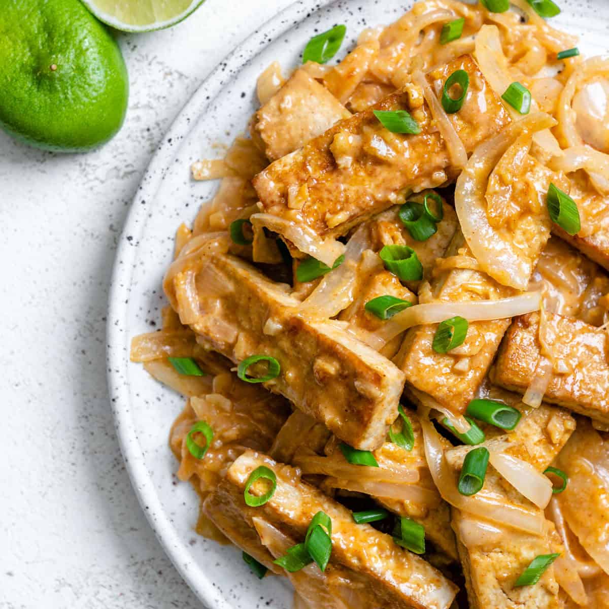 Spicy Tofu with Coconut Lime Sauce