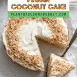 Pin for Vegan Coconut Cake.