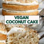 Pin for Vegan Coconut Cake.