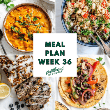 graphic for Week 36 Meal Plan