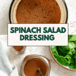 Pin for Spinach Salad Dressing.