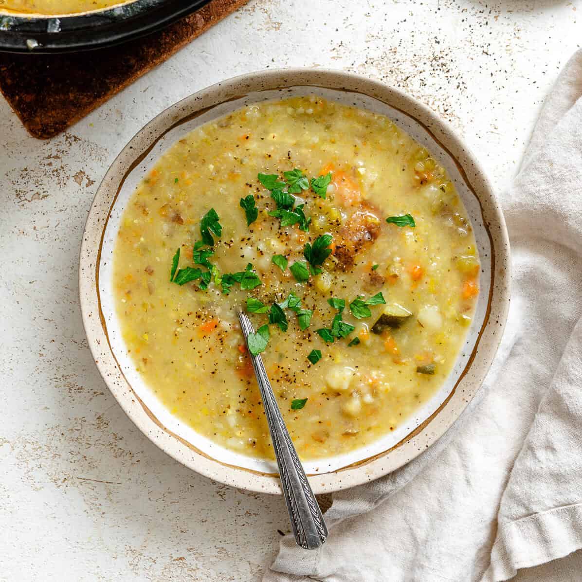 Vegan Potato Soup (with vegetables)