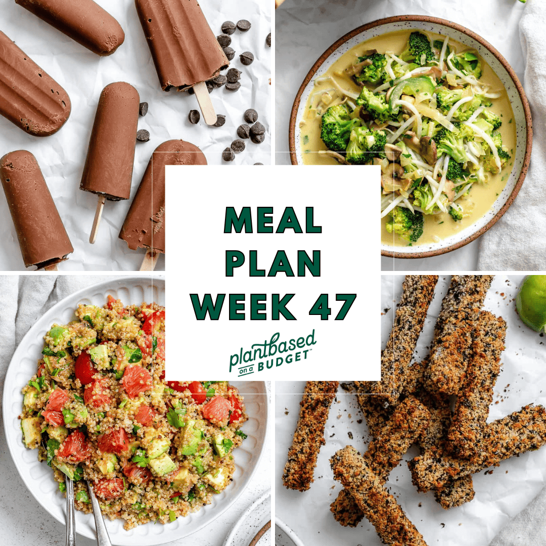 Graphic for Week 47 Meal Plan.