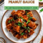Pin for Crispy Tofu with Peanut Sauce.