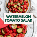 pin for Watermelon Tomato Salad