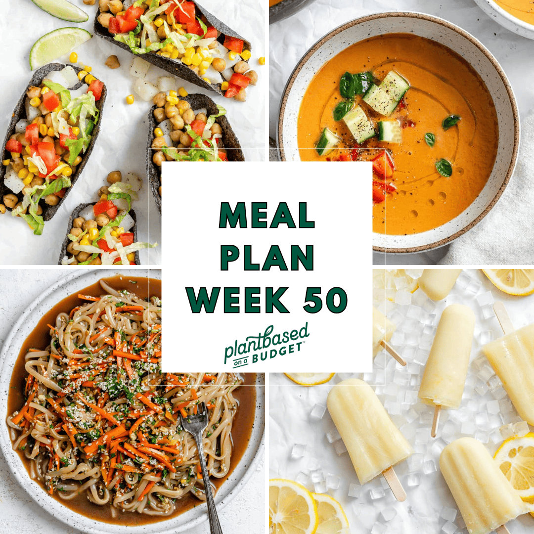 Graphic for Week 50 Meal Plan.