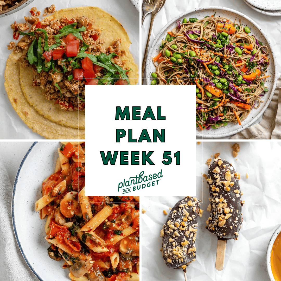 Graphic for Week 51 Meal Plan.