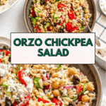 Pin for Easy Lemon Orzo Salad.