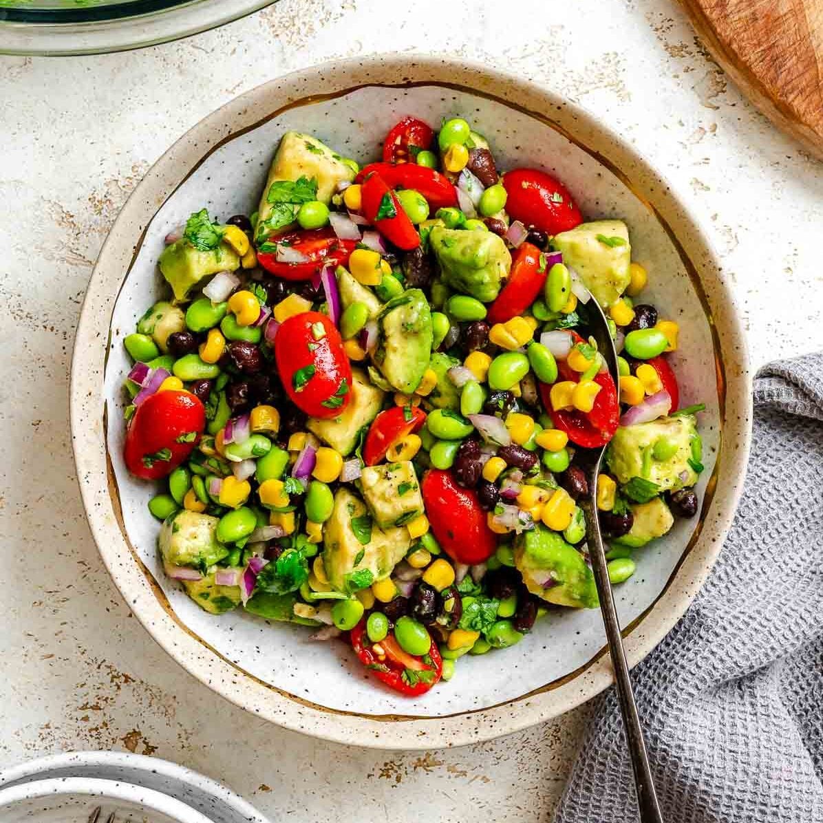 Edamame Salad (With Corn and Black Beans)