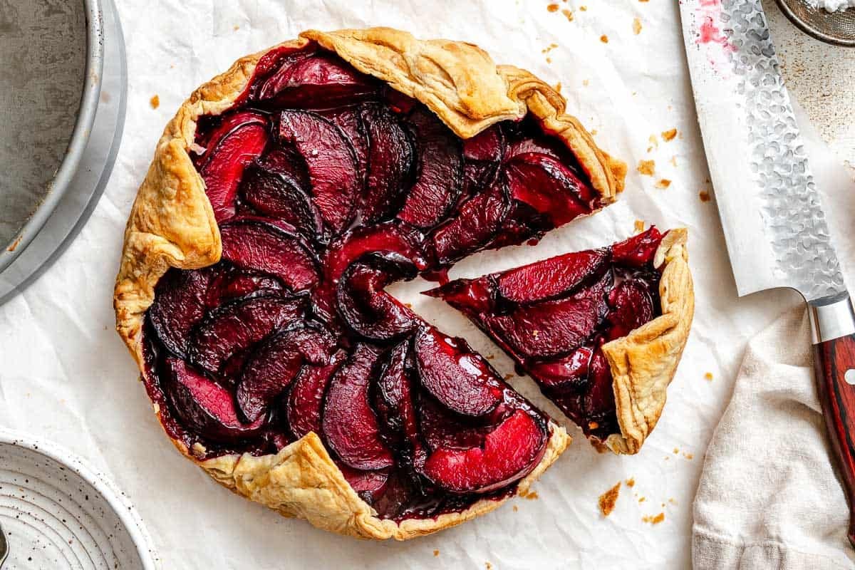 Easy Plum Tart (Plum Galette)