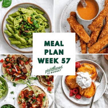 Graphic for Week 57 Meal Plan.