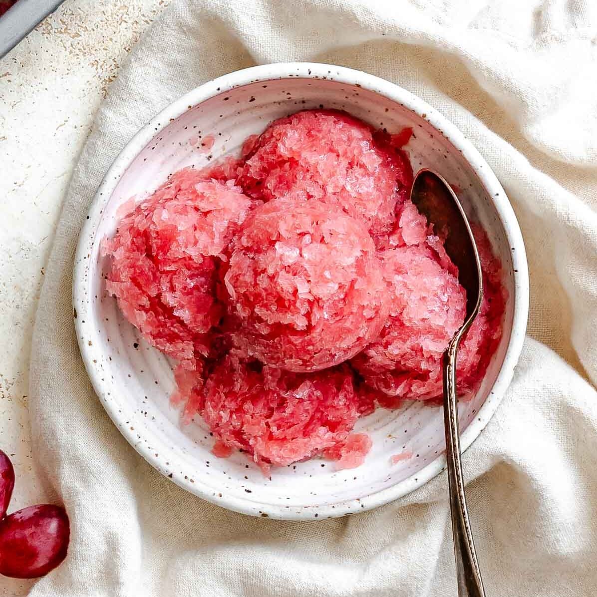 Easy Grape Sorbet (Red or Green)