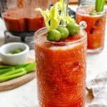 Completed Virgin Bloody Mary in a glass.