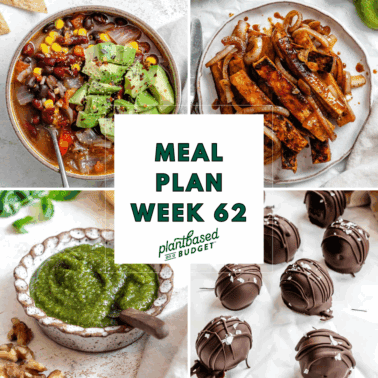 Graphic for Week 62 Meal Plan.
