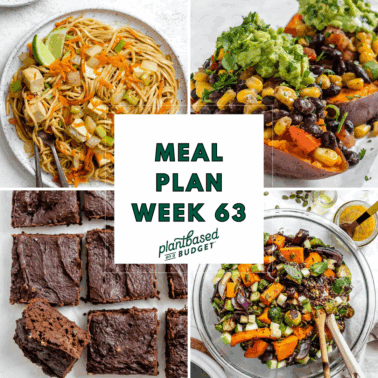 Graphic for Week 63 Meal Plan.