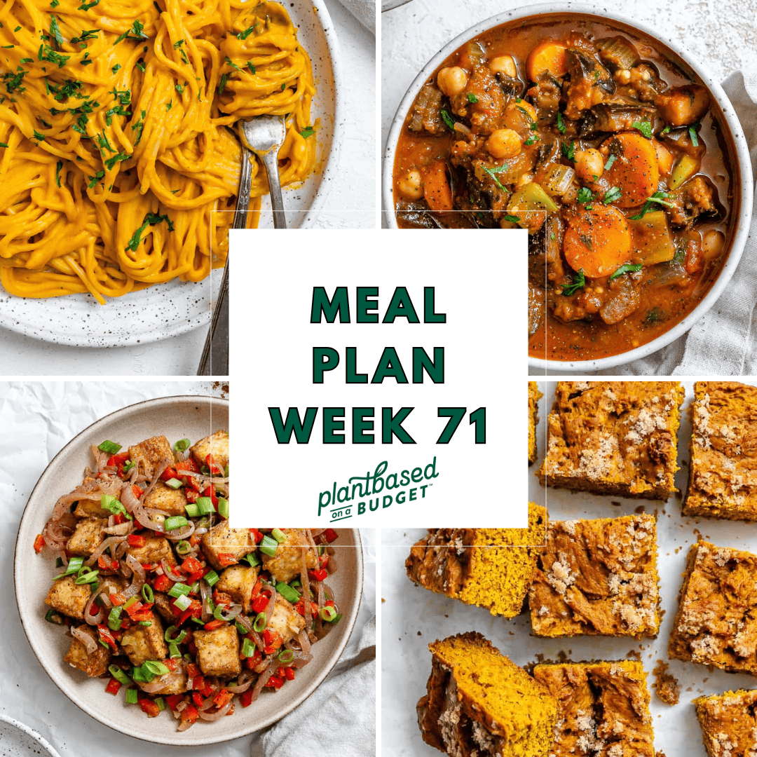 Graphic for Week 71 Meal Plan.
