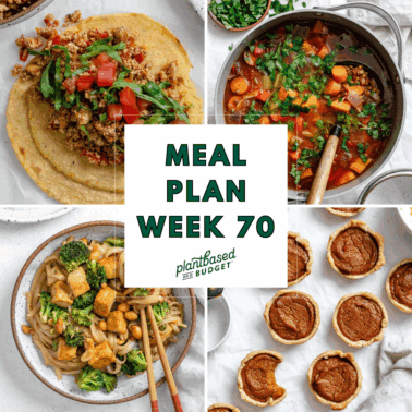 Graphic for Week 70 Meal Plan.