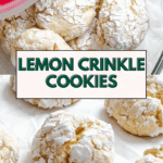 Pin for Lemon Crinkle Cookies.