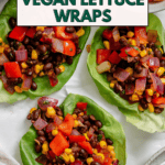 Pin for Vegetarian Lettuce Wraps (Beans & Corn).
