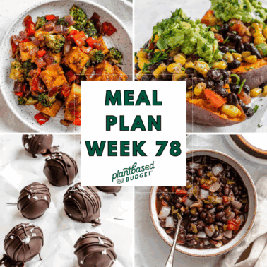 Graphic for Week 78 Meal Plan.