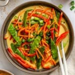 Completed Easy Vegan Curry in a bowl.