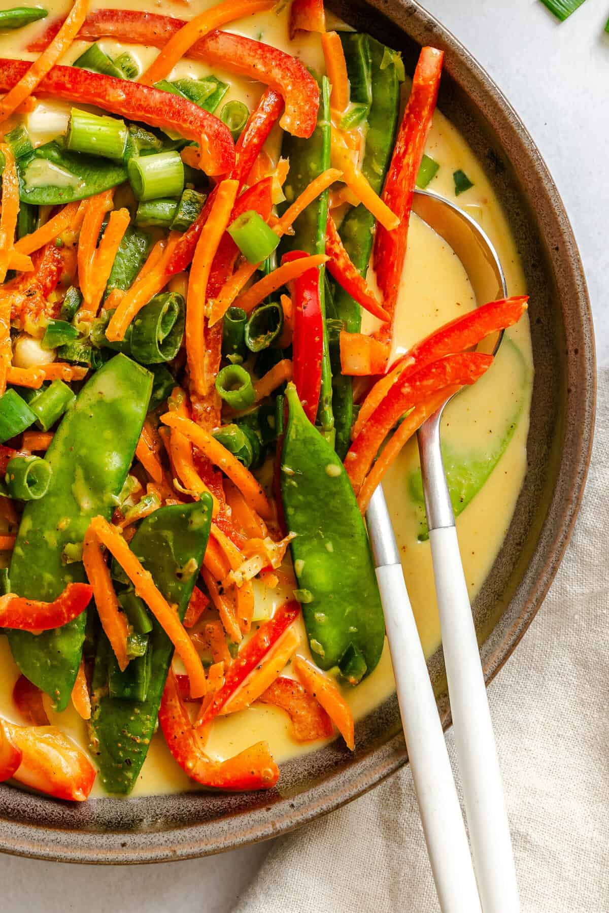 Completed Easy Vegan Curry in a bowl.
